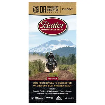 Butler Motorcycle Maps Oregon Backcountry Discover Route: Dual Sport Map#Mp-134 1