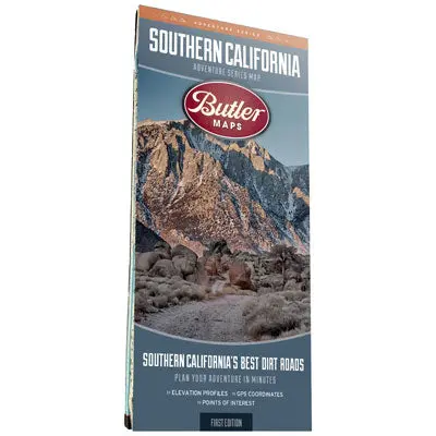 Butler Motorcycle Maps Southern California Adventure Series Map: Best Dirt Roads Map#Mp-148 1