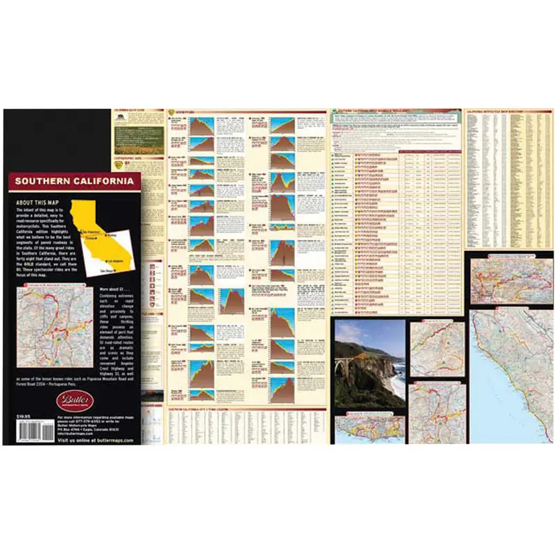 Butler Motorcycle Maps Southern California #So. California / Mp-113 1