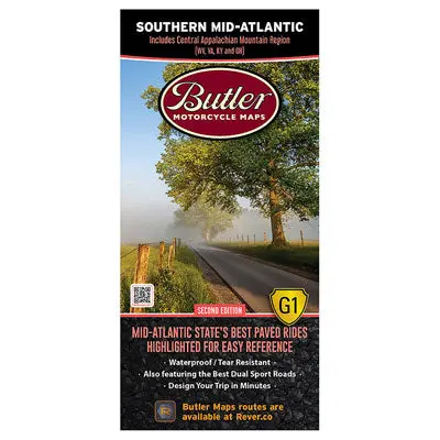 Butler Motorcycle Maps Southern Mid-Atlantic#Mp-122 1