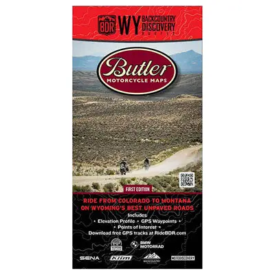 Butler Motorcycle Maps Wyoming Backcountry Discover Route: Dual Sport Map#Mp-133 1