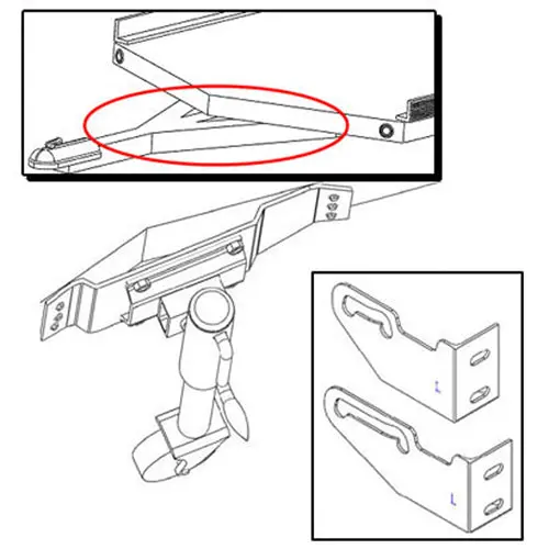 Caliber Ca0212 V-Front Ramp Shield Adapter Kit #Ca0212 1
