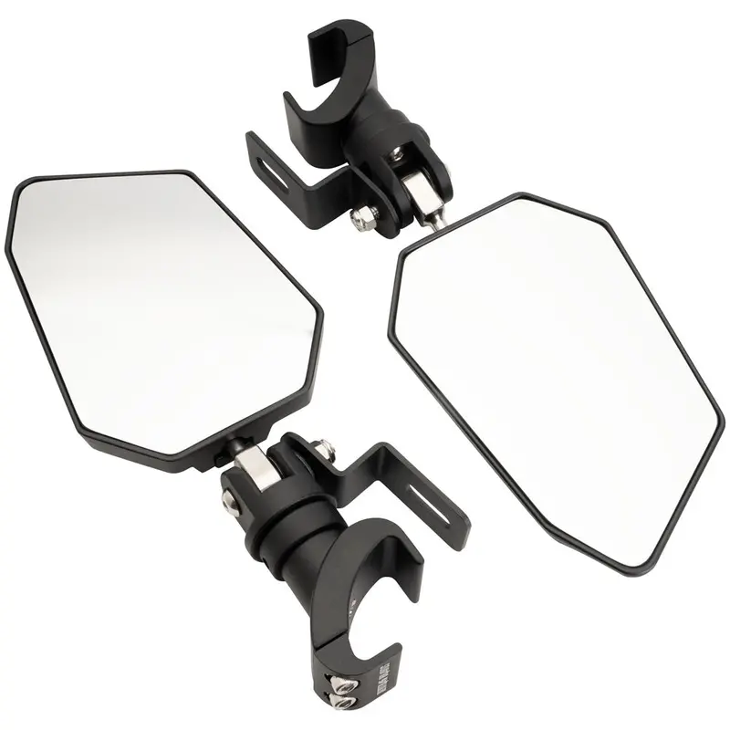 Dirtbag Brands Billet Side View Mirrors With Light Pod Mount#Mirror-04 1