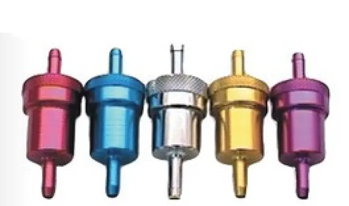 Emgo 14-34430 In-Line Fuel Filter - Red #14-34430 1