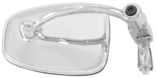 Emgo 20-34000 Handlebar End Mount Mirror 7/8" - Chrome #20-34000 1