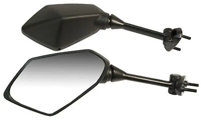 Emgo 20-49291 Mirror Right - Black #20-49291 1