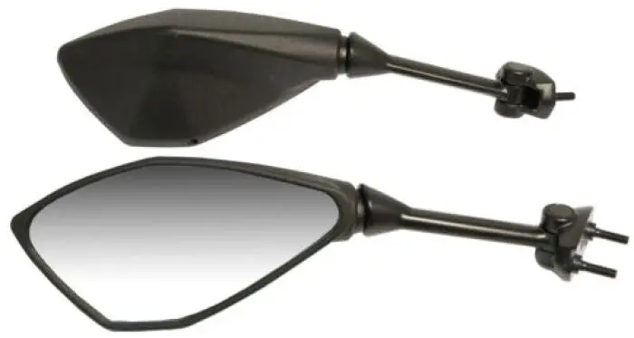 Emgo 20-49301 Mirror Right - Black #20-49301 1