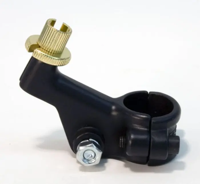 Emgo 34-38102 Clutch Lever Bracket - Black #34-38102 1
