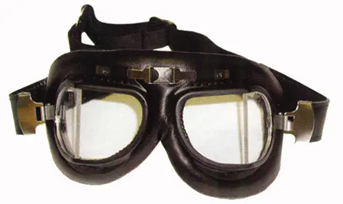 Emgo 76-50120 Baron Clssic Split Len Goggle - Black Leather #76-50120 1