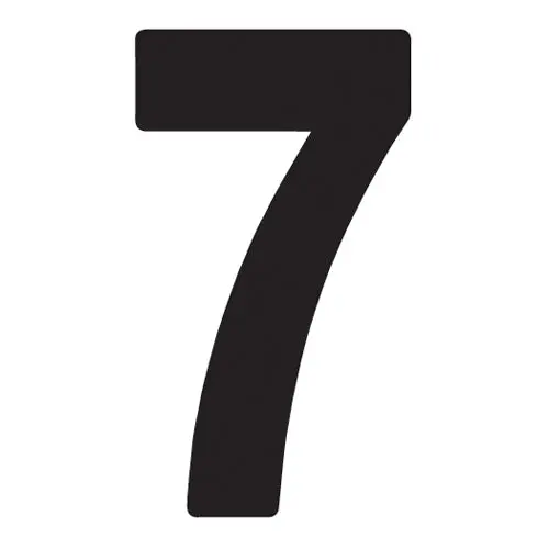 Factory Effex 03-0277 Pro Numbers 5" Black 7 #03-0277 1