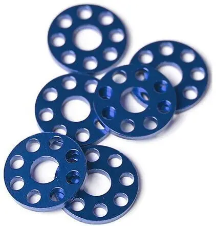 Factory Effex 18Mm Drilled Washers Blue#22-36700 1