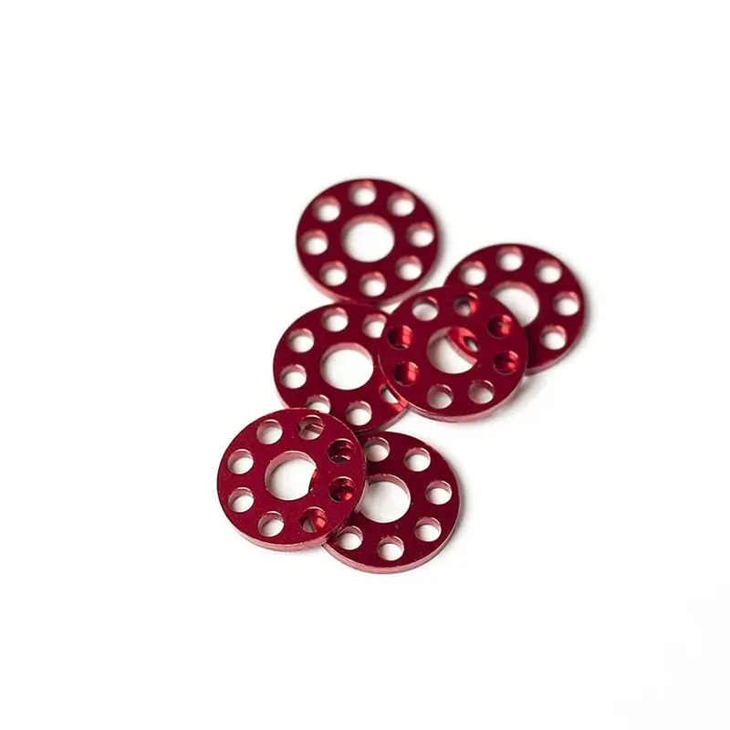 Factory Effex 18Mm Ultralite Aluminum Washers Red#22-36702 1