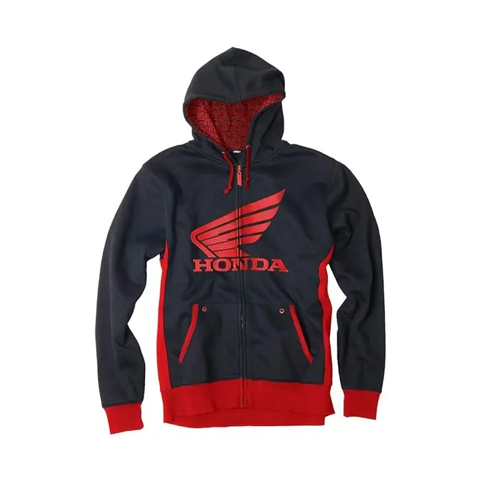 Factory Effex Apparel Zip-Up Hoodies Zip-Hoody Hon Black/Red Medium#15-88350 1