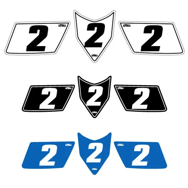 Factory Effex Atv Standard Number Plate Backgrounds#01-10207 1
