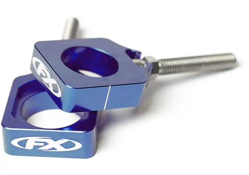 Factory Effex Blue Aluminum Lollipop Axle Blocks#22-36604 1