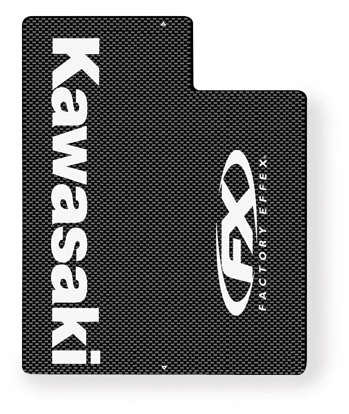 Factory Effex Carbon Upper Fork Shields 2015 Kawasaki White#06-38124 1