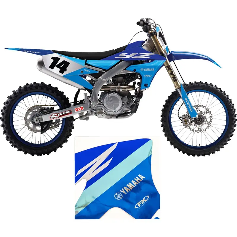 Factory Effex Chrome Series Shroud Graphic Kit Blue/White For Yamaha#27-03202 1