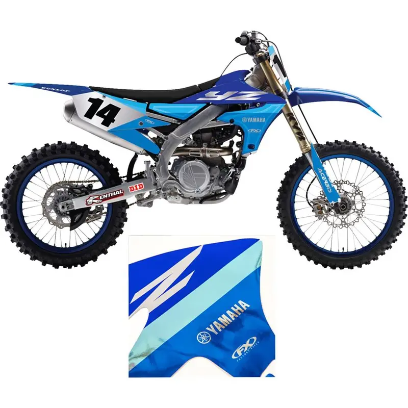 Factory Effex Chrome Series Trim Graphic Kit Blue/White For Yamaha#27-51210 1