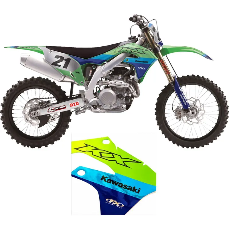 Factory Effex Chrome Series Trim Graphic Kit For Kawasaki Kx 450F#27-51104 1