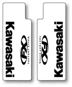 Factory Effex Clear Upper Fork Shields 2015 Kawasaki Black#06-38104 1