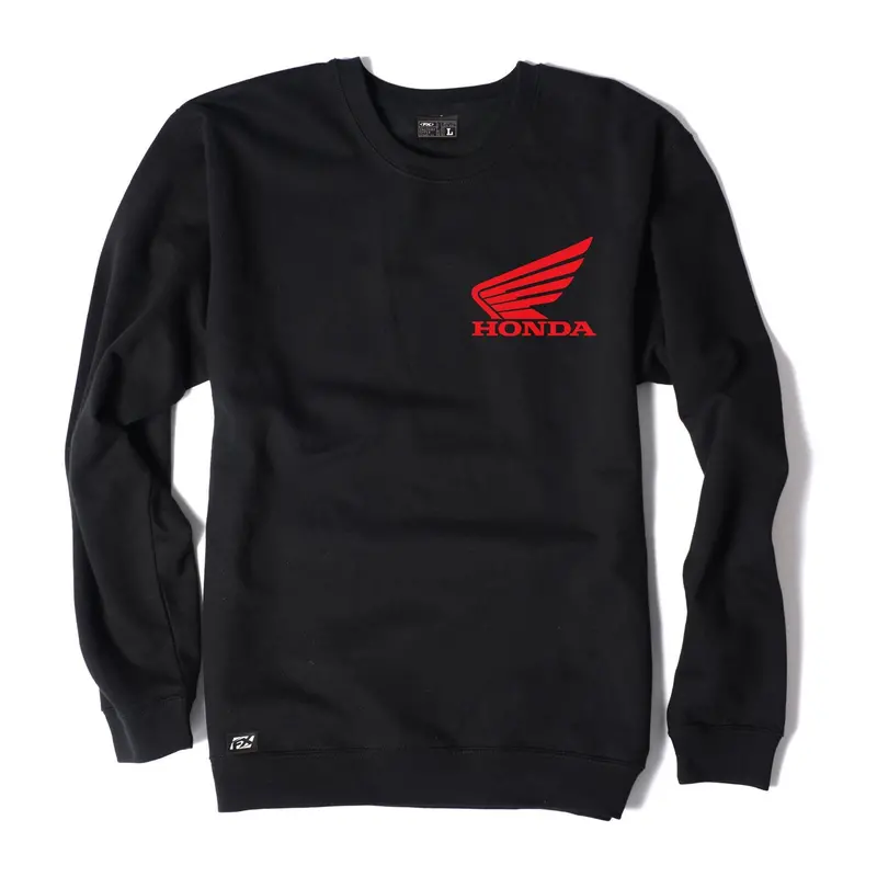 Factory Effex Crew Sweatshirt (Black, Medium)#18-88312 1