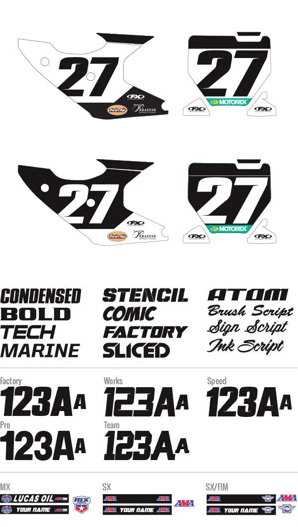Factory Effex Custom 2024 Rockstar Husqvarna Factory Team Backgrounds#01-10225 1