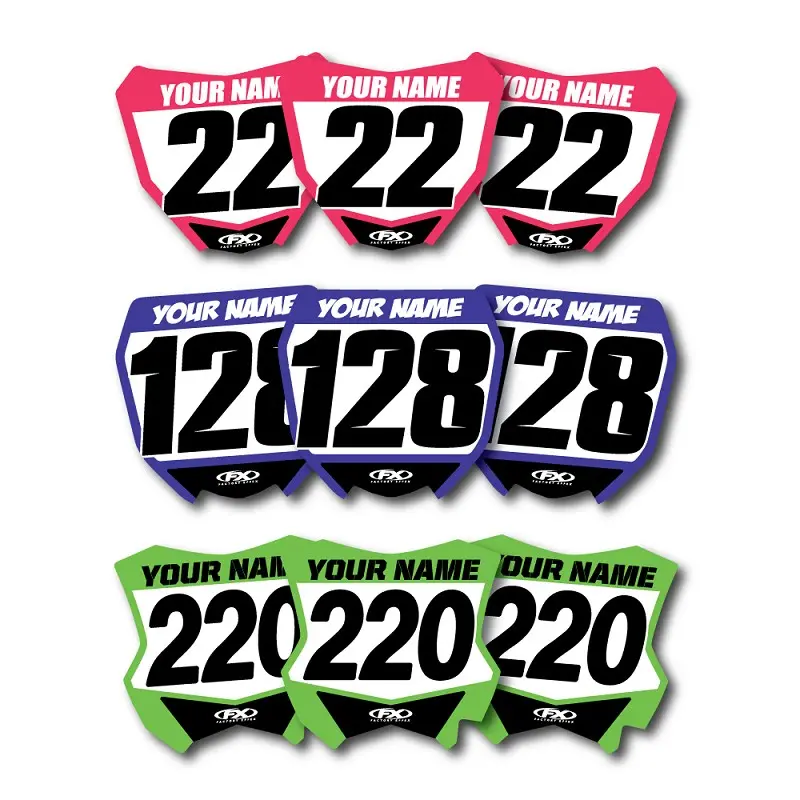 Factory Effex Custom Mini Number Plates#01-98004-A 1