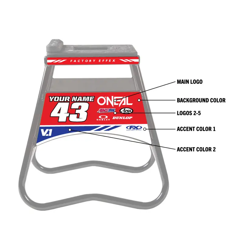 Factory Effex Custom V1 Bike Stand Graphics Only#01-10302 1
