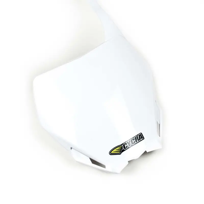 Factory Effex Cycra Plastic Front Number Plate White For Yamaha#12-73240 1