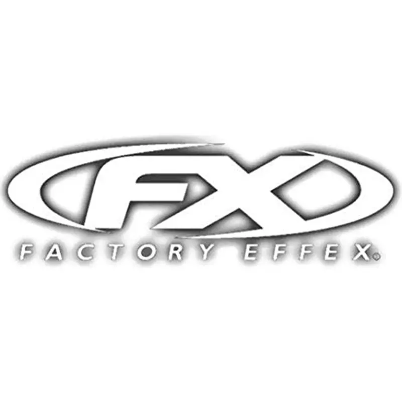 Factory Effex Die-Cut 3' Stickers 2015 Horizontal White#14-94026 1