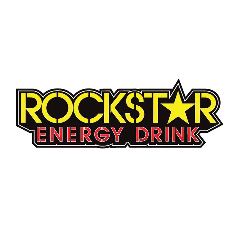 Factory Effex Die-Cut Sticker Rockstar Logo 12" Yellow#15-94720 1