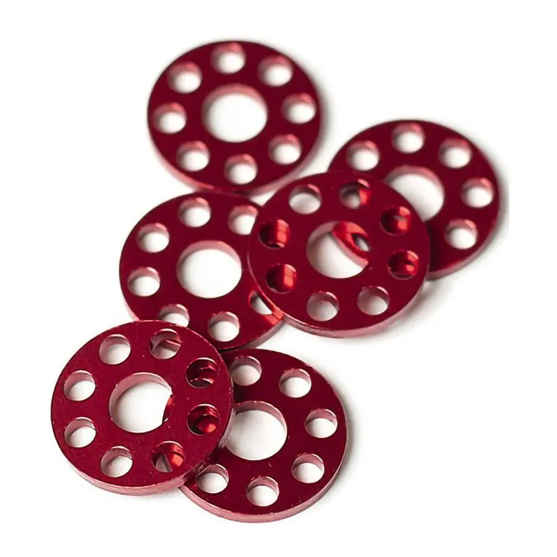 Factory Effex Drilled Washers Red, 25Mm#22-36712 1