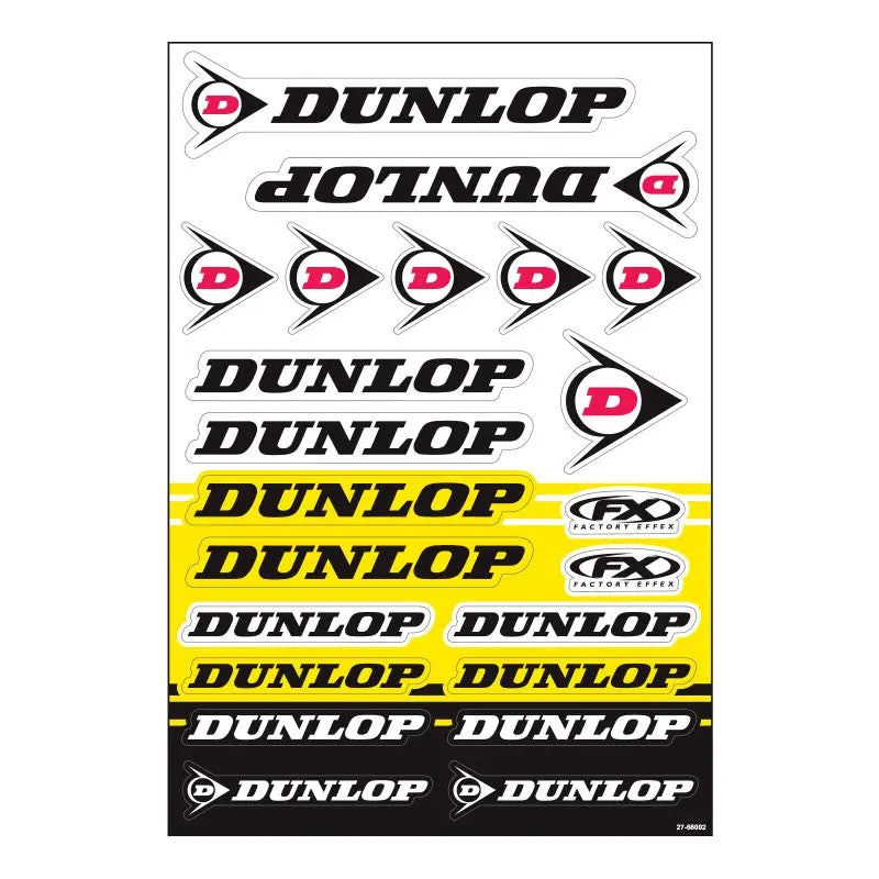 Factory Effex Dunlop Sticker Sheet#27-68002 1