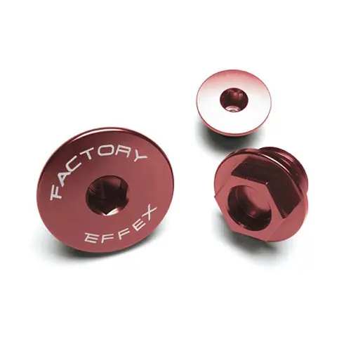 Factory Effex Engine Plug Kit (Engine Plugs And Oil Fillers) Red#18-36200 1