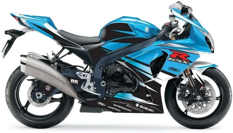 Factory Effex Ev-R Series Oem Blue Complete Street Bike Graphic Kit#15-15412-B 1