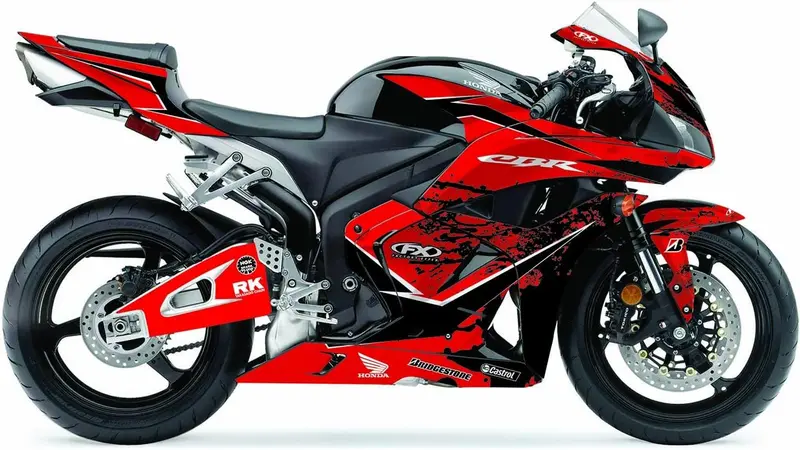 Factory Effex Ev-X Series Red Complete Street Bike Graphic Kit#17-15314-A 1