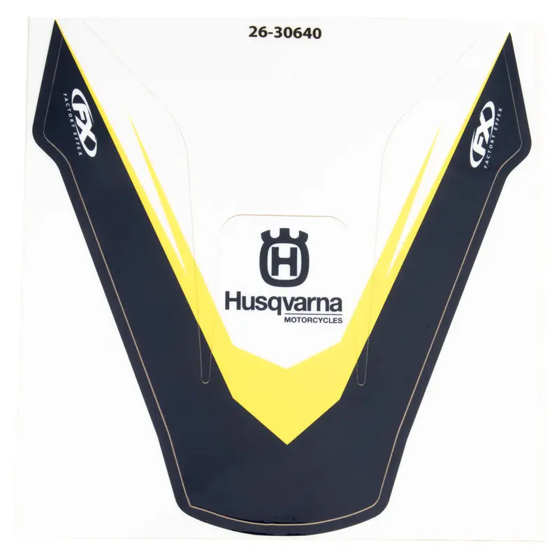Factory Effex Front Fender Decal Blue/Yellow#26-30640 1