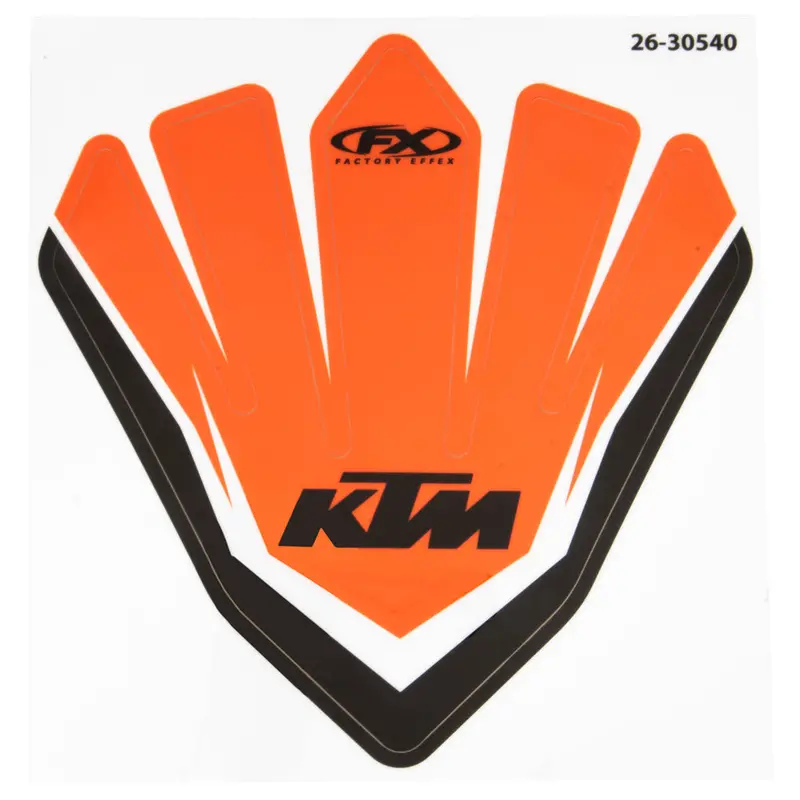 Factory Effex Front Fender Decal Orange#26-30540 1
