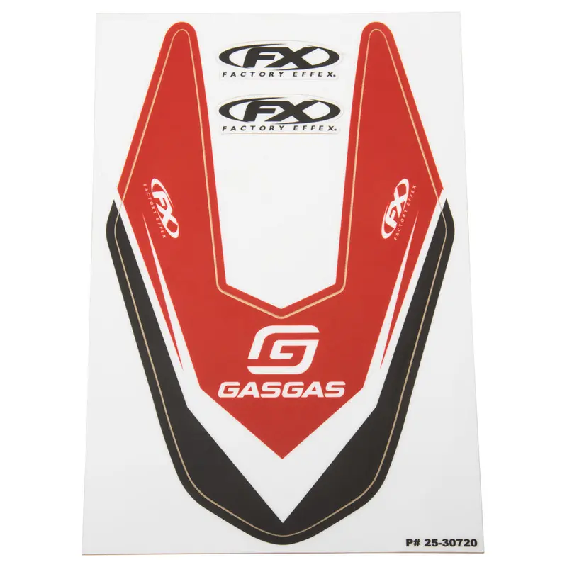 Factory Effex Front Fender Decal Red#25-30720 1