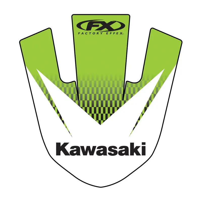Factory Effex Front Fender Tip Decal For Kawasaki Kx125/250#14-30120 1
