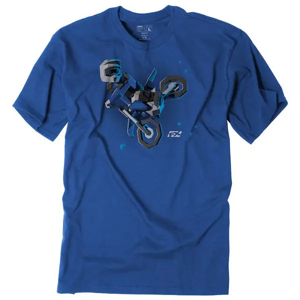 Factory Effex Fx Moto Kids Blue Youth T-Shirt / Blue (M)#19-83722 1
