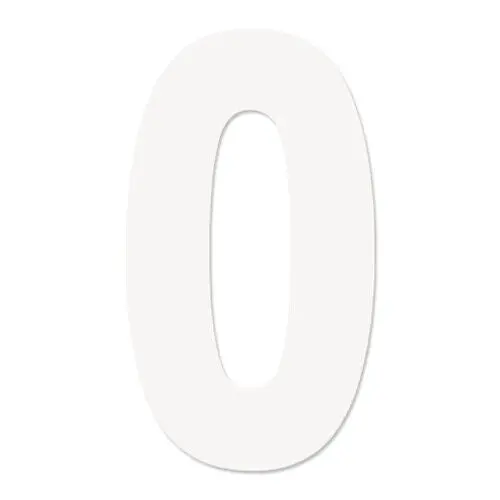 Factory Effex  Fx Pro Number #0 White 7"#02-4350 1