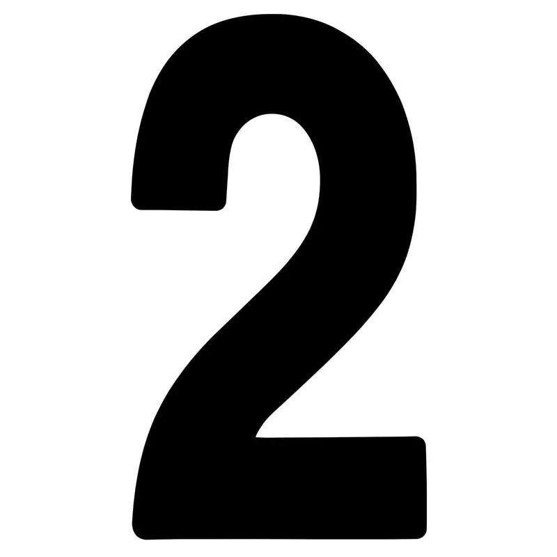 Factory Effex  Fx Pro Number Graphics Black 7"#02-4342 1