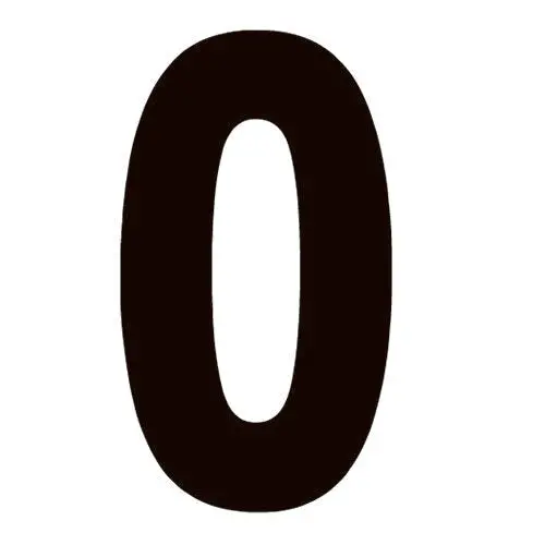 Factory Effex Fx Pro Number Graphics Black 8"#02-4360 1