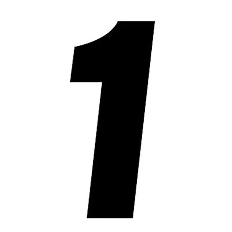 Factory Effex Fx Standard Number Graphics 1 Black 8"#02-4471 1