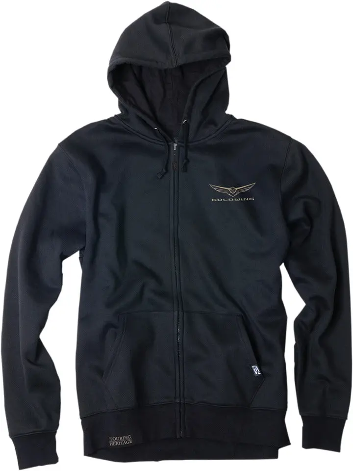 Factory Effex Goldwing Icon Zip-Up Hoodie Black Large#25-88804 1