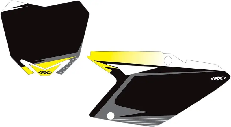 Factory Effex Graphic Number Plate Backgrounds Black#13-64424 1