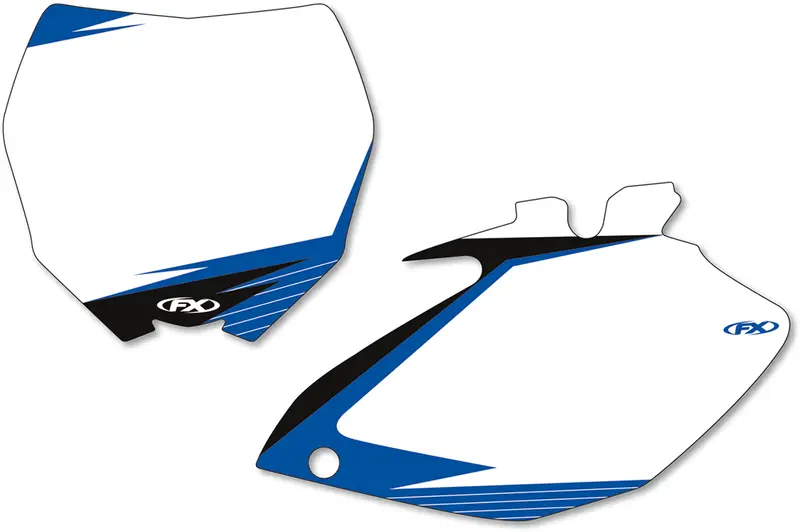 Factory Effex Graphic Number Plates White/Blue For Yamaha Yz450f#13-64234 1
