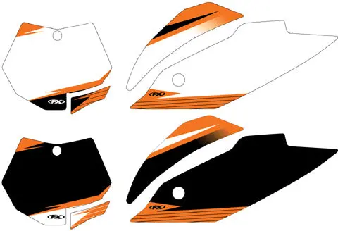 Factory Effex Graphic Pre-Cut Number Plate Backgrounds 2015#12-64520 1