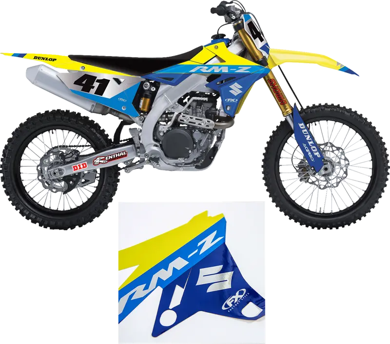 Factory Effex Graphic Sk Chrome For Suzuki Rmz250 2019-2024, Rmz450 18#27-03402 1